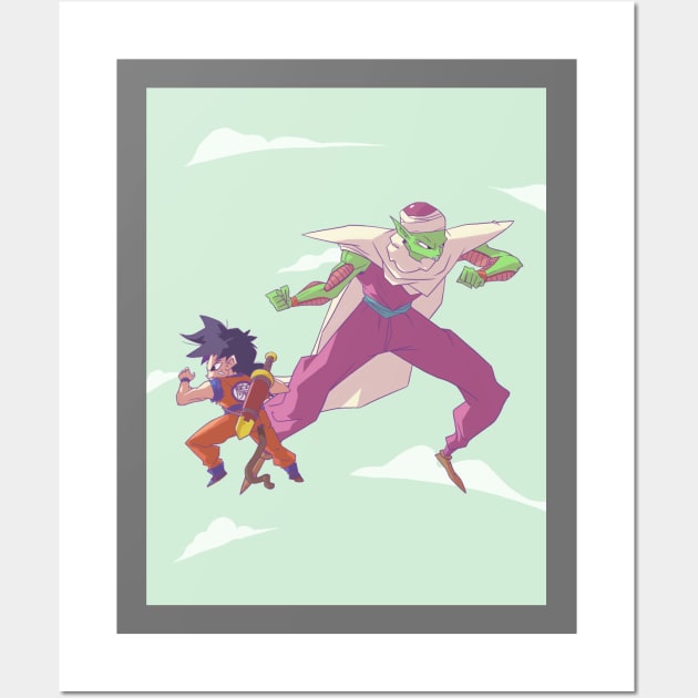 Gohan and Piccolo Wall Art by alldough